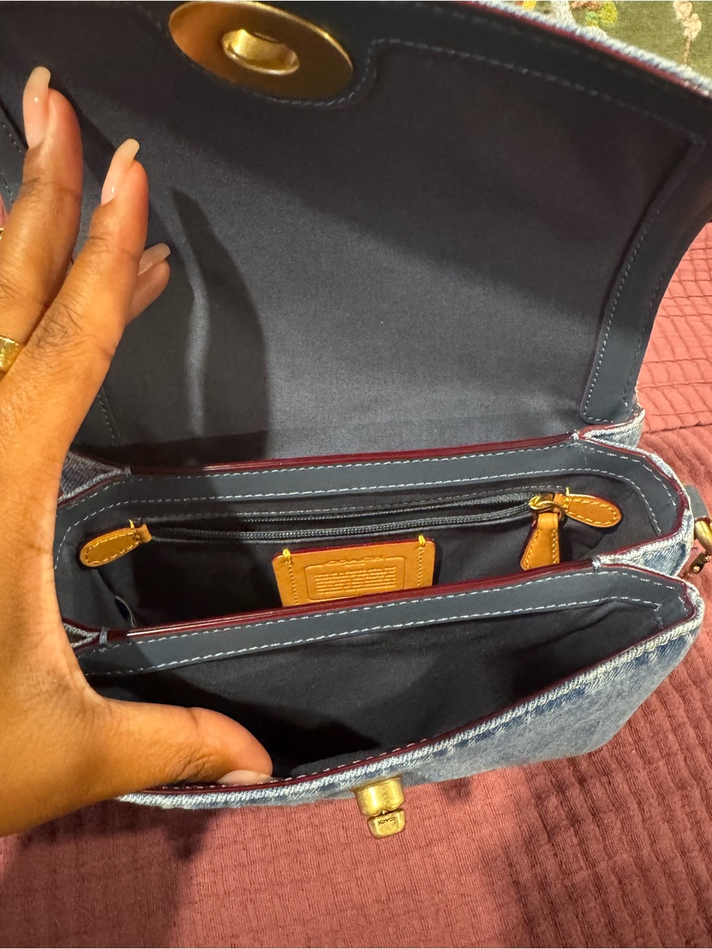 COACH Cassie 19 Denim Crossbody bag - Picture 8 of 10
